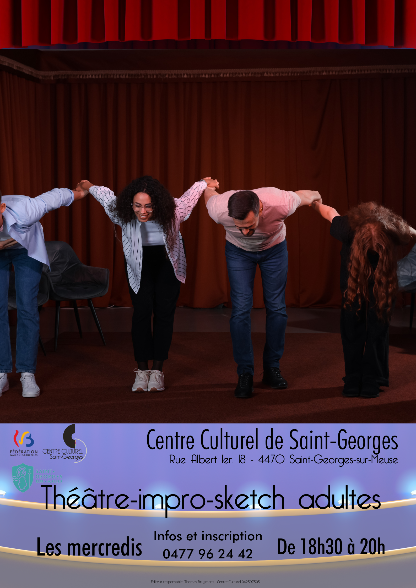 Atelier Théâtre-impro-sketch pour adultes